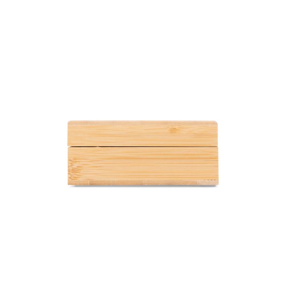 Kit para Vinho 2 Peças Saca Rolhas e Tampa de Bico Inox e Madeira de Bambu e Estojo Presente S32191 - Imagem 6