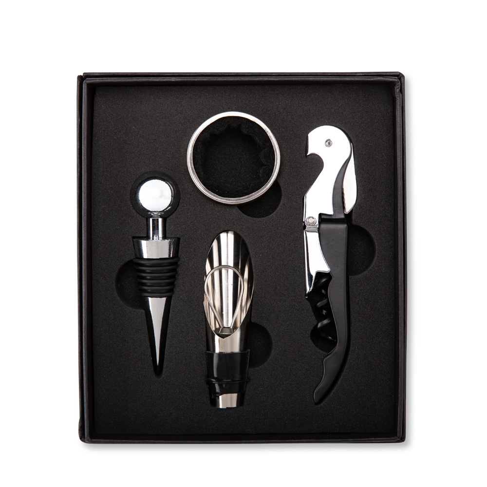 Kit para Vinho 4 Peças com Estojo Cartonado S02191 - Imagem 5