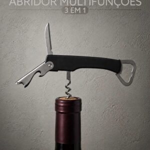 Abridor Multifunções 3 em 1 Metal S91191