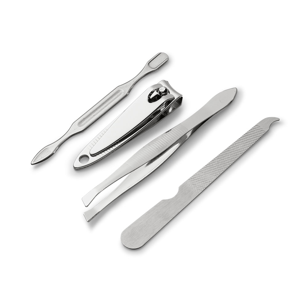 Conjunto Manicure Aço Inox 4 peças Estojo PVC Sg75849 - Imagem 3