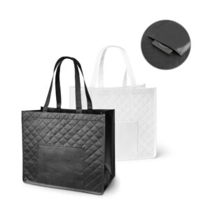 Sacola Non-wove/TNT Laminado com Bolso Externo Tam 38x33x20cm Sg95829