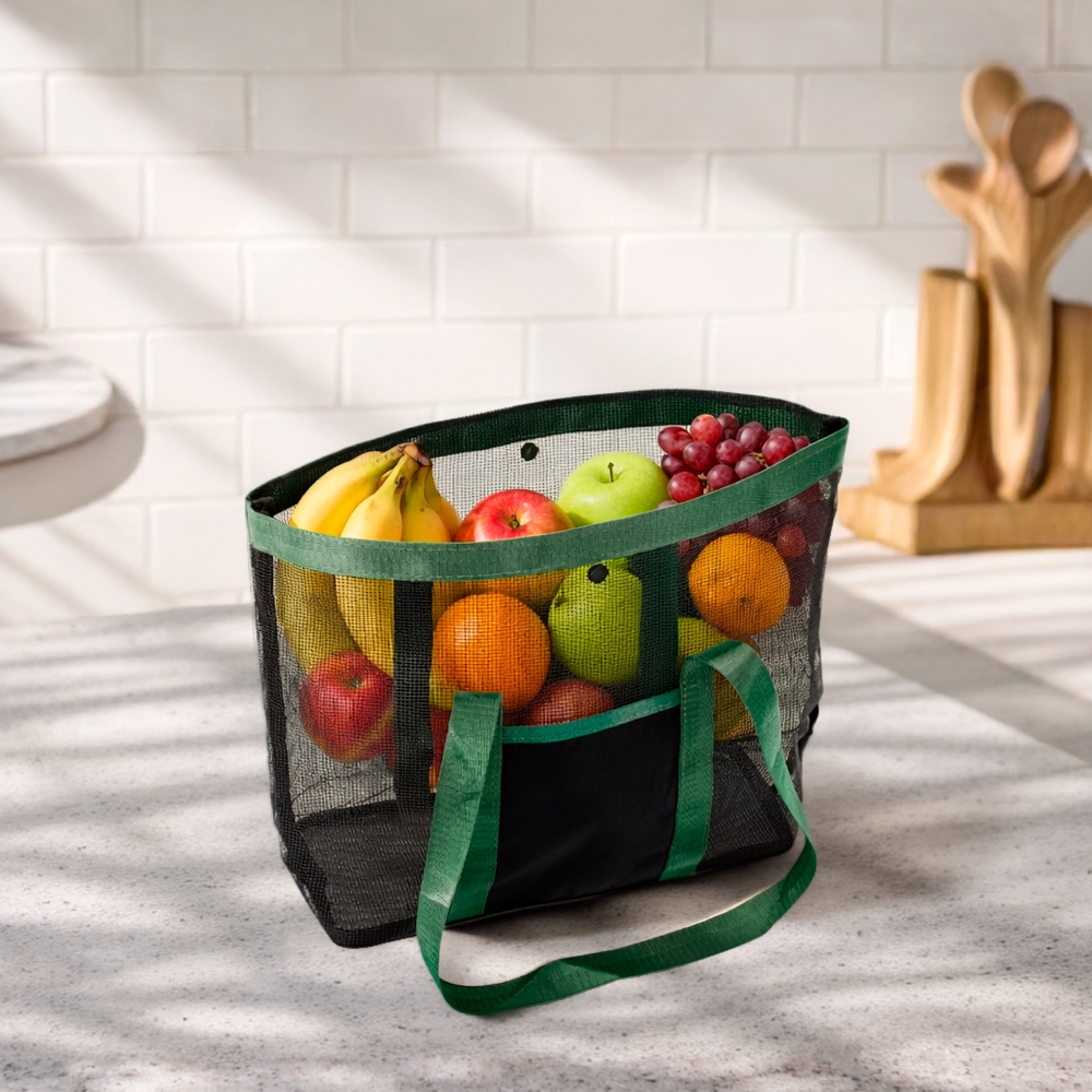 Sacola Tela PVC com Botão Tam 29x35x23cm S66091 - Imagem 3