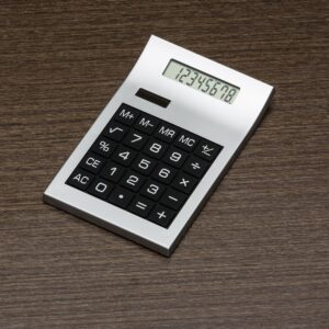 Calculadora Plástica A5 Energia Solar Visor LCD 8 Dígitos S23720