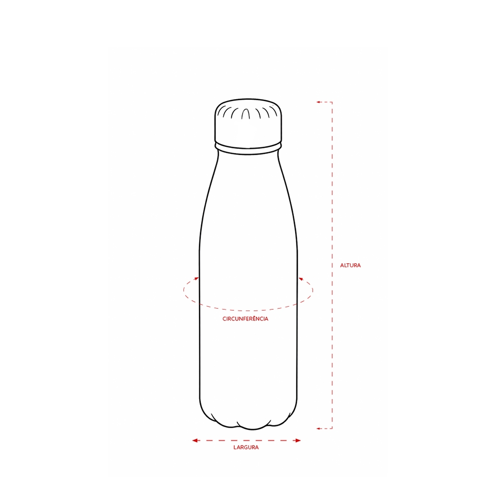 Garrafa Alumínio 550ml Tampa Rosqueável S68190 - Imagem 11
