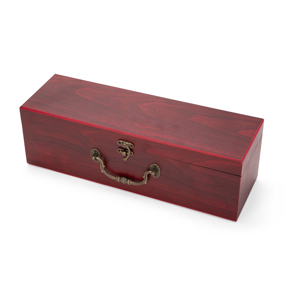 Kit Executivo Vinho Estojo MDF 4 Acessórios (saca-rolhas 2 estagios, wine collar, bico dosador e tampa de bico) S32191 - Imagem 4