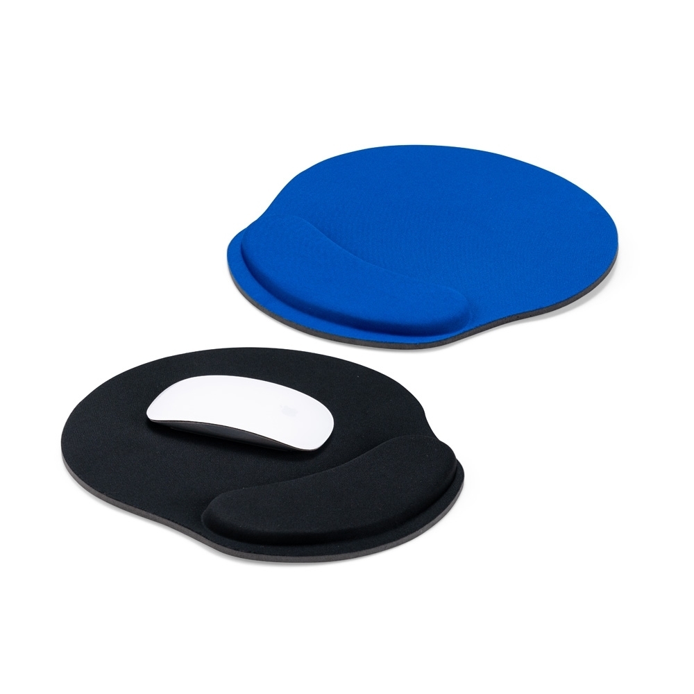 Mouse Pad Ergonômico Poliéster Apoio Punho Espuma Base EVA S73190