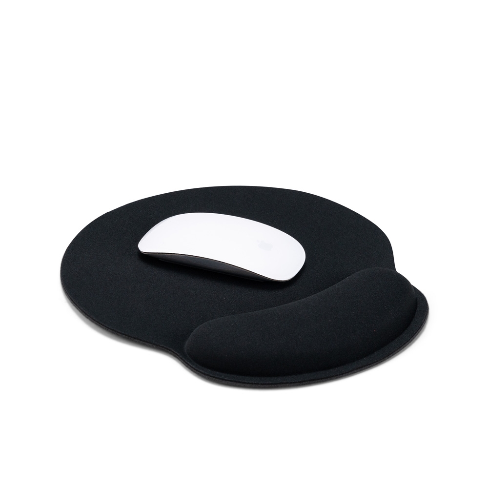 Mouse Pad Ergonômico Flexível Poliéster Apoio Punho Espuma Base Borracha S14190
