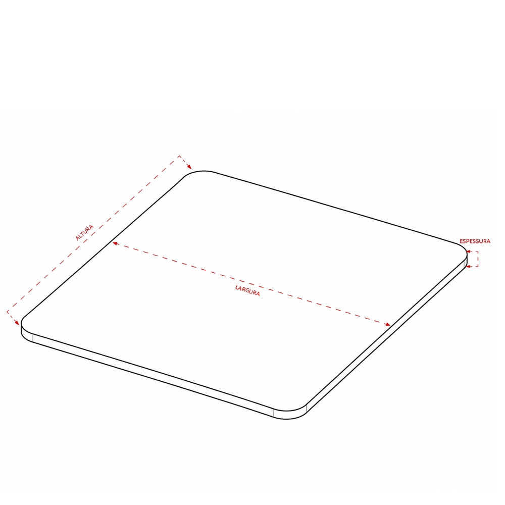 Mouse Pad Poliéster Flexível Base Borracha Antiderrapante Tam 21x25cm S96091 - Imagem 6