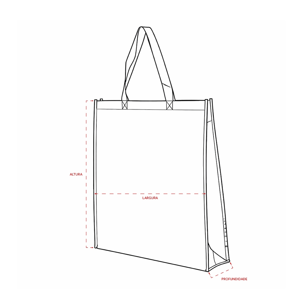 Sacola Non-woven/TNT Laminado Metalizado Tam 45x40x9cm S24190 - Imagem 11