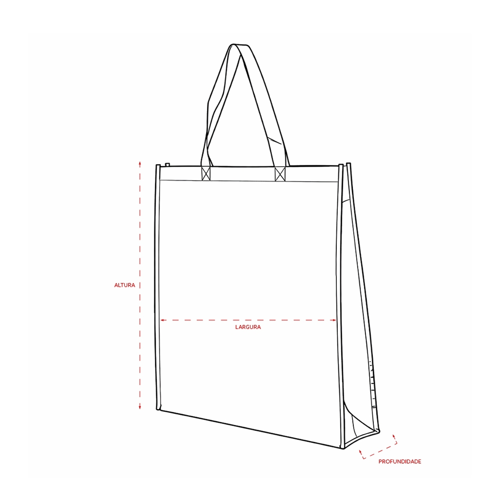 Sacola Non-woven/TNT Laminado Metalizado Tam 50x45x11cm S34190 - Imagem 10