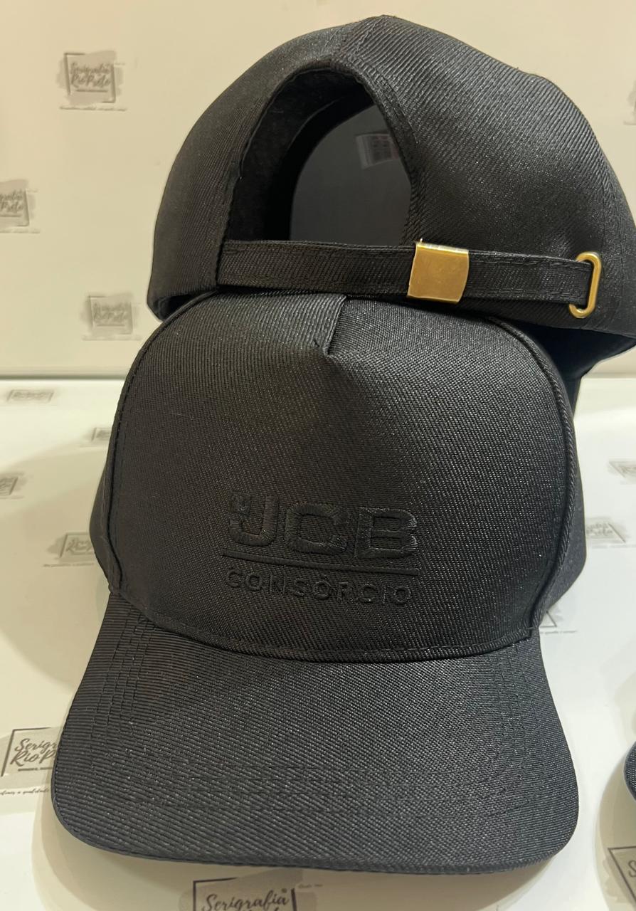 Boné Premium Brim Bordado Alto Relevo Regulador de Tecido com Presilha Metalica Sbone - Imagem 2