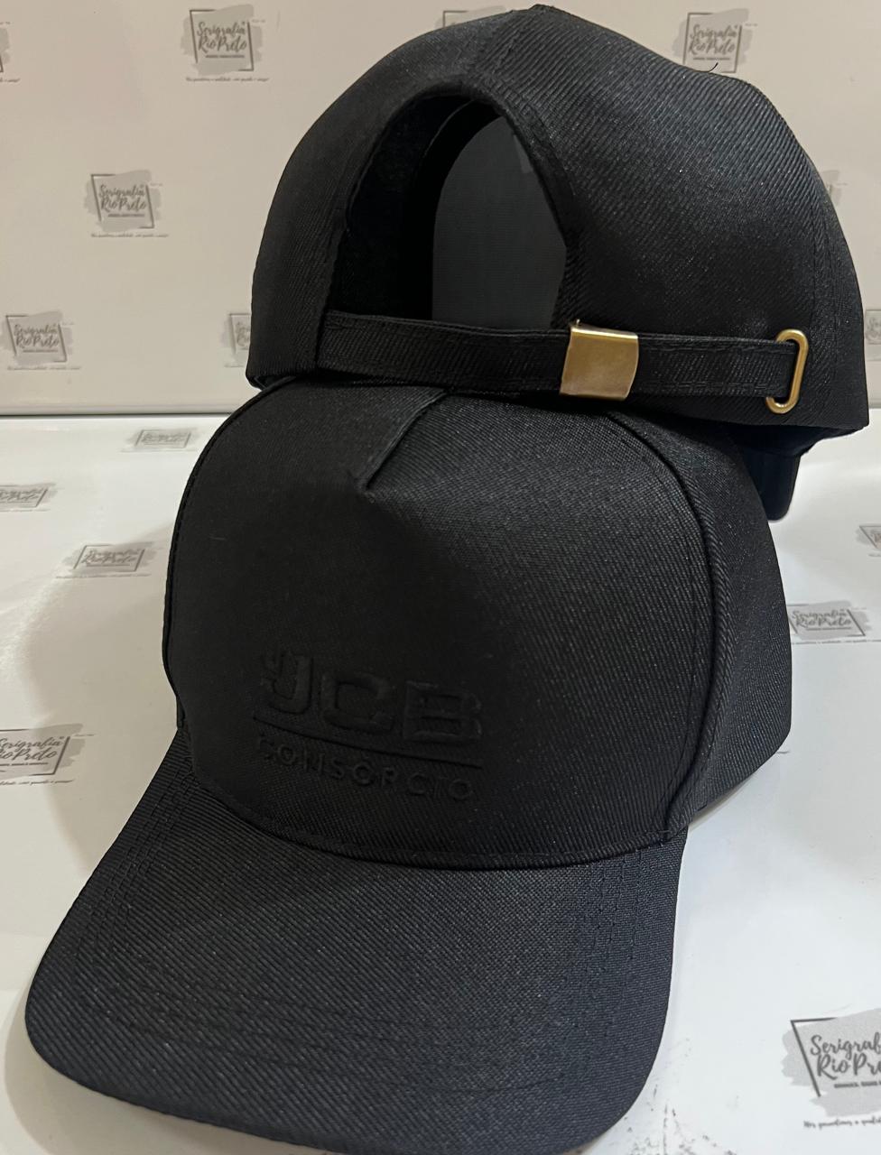 Boné Premium Brim Bordado Alto Relevo Regulador de Tecido com Presilha Metalica Sbone - Imagem 4