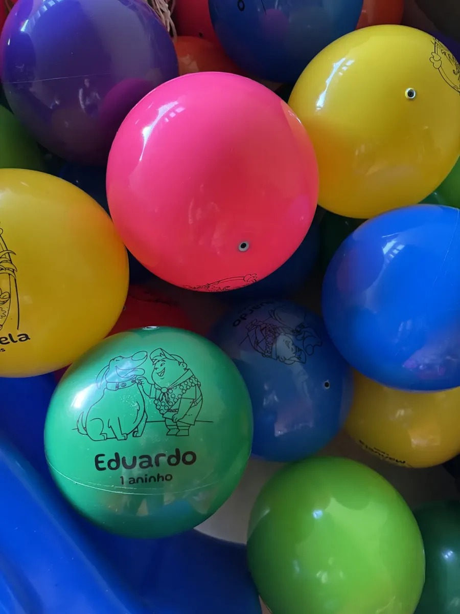 Bola Vinil Inflável para Decoração, Piscina, Lembrancinhas de Festas e Eventos Tam 20, 25 e 40cm Sbola - Imagem 2