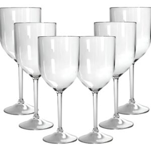 Taças de Vinho Acrílico Premium Transparente 330ml e 420ml Staça