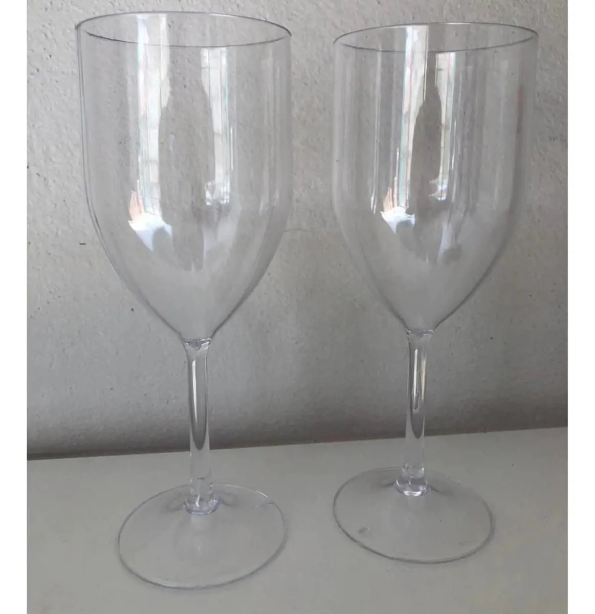 Taças de Vinho Acrílico Premium Transparente 330ml e 420ml Staça - Imagem 5
