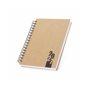 Agenda Diária 2027 A5 Capa Dura Kraft Wire-O S11151