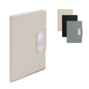 Caderno Moleskine PU A5 80f Pautadas Fecho magnético Placa p-Laser S01551