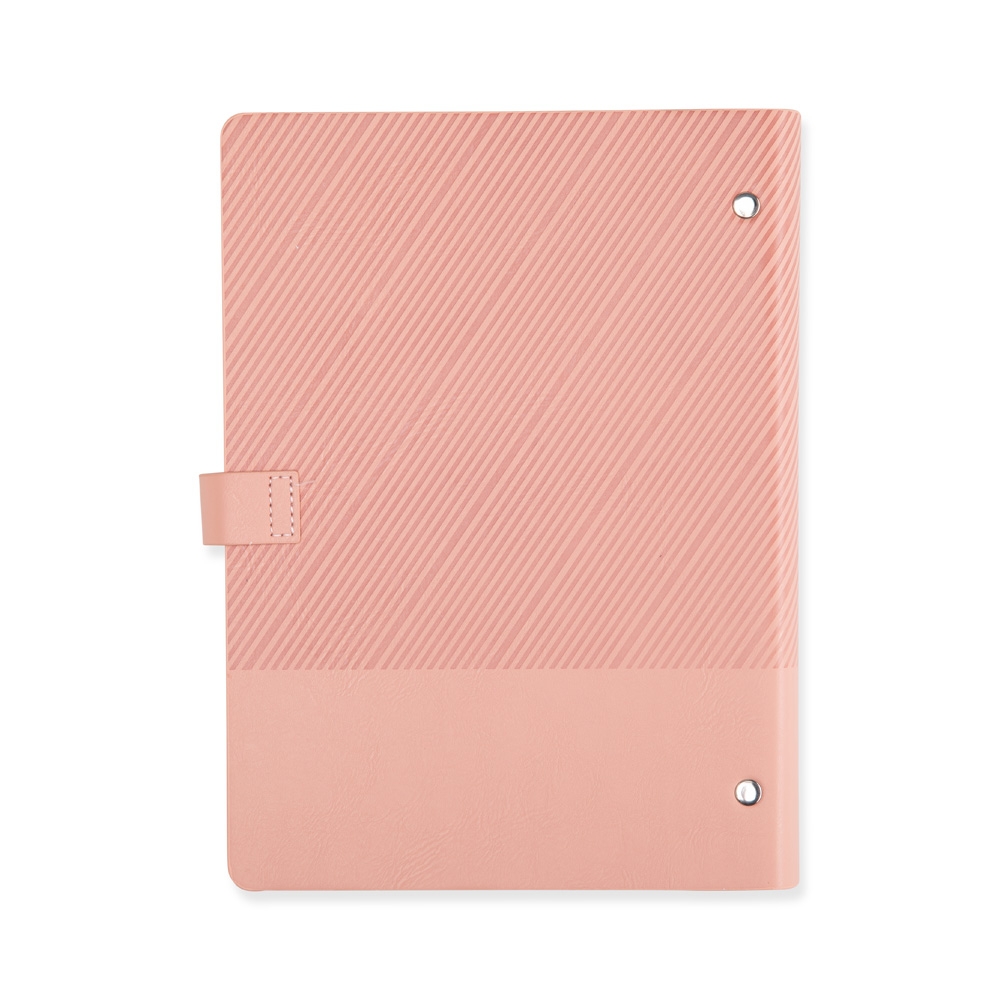 Caderno Fichário A5 COuro Sintético com Argolas Aço Carbono Fecho Plaquinha Magnética p-Laser S04191 - Imagem 13