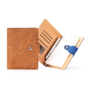 Caderno Fichário A5 PU com Argolas Aço Carbono Fecho Magnético S84191