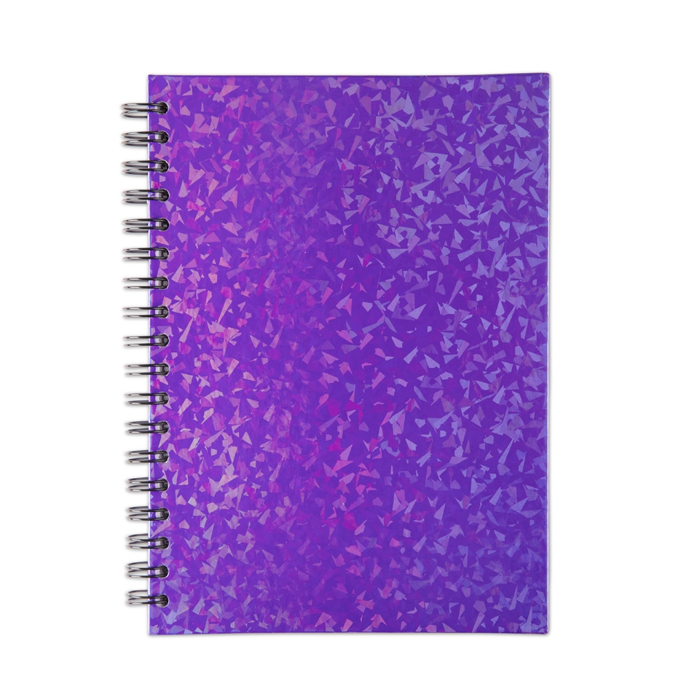 Caderno Capa Holográfica A5 Wire-O Tam 24x18cm 96f com Pauta Sa66451 - Imagem 5