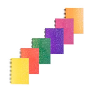 Caderno Capa Holográfica A5 Wire-O Tam 24x18cm 96f com Pauta Sa66451