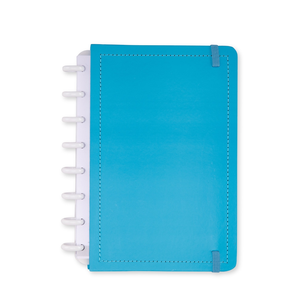 Caderno Disco A5 Tam 22x17cm 80f Pautadas 8 Discos Reposicionáveis p-Adicionar e Retirar Folhas Compatíveis S09451 - Imagem 4