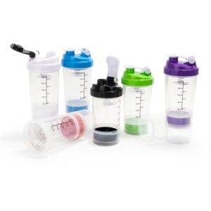 Coqueteleira Plástica 600ml com 2 Compartimentos S70390