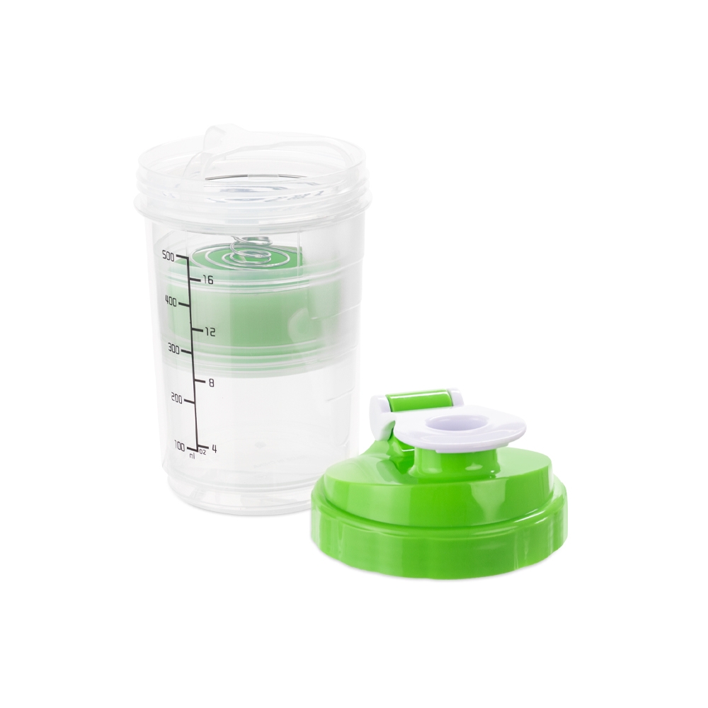 Coqueteleira Plástica 600ml com 2 Compartimentos S70390 - Imagem 2
