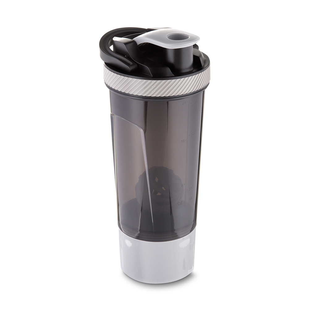 Coqueteleira 750ml Porta Suplemento, Trava de Segurança, Peneira e Misturador S69441
