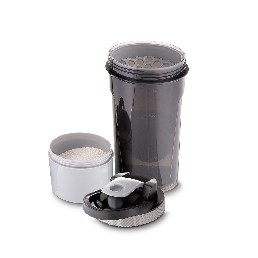 Coqueteleira 750ml Porta Suplemento, Trava de Segurança, Peneira e Misturador S69441 - Imagem 2