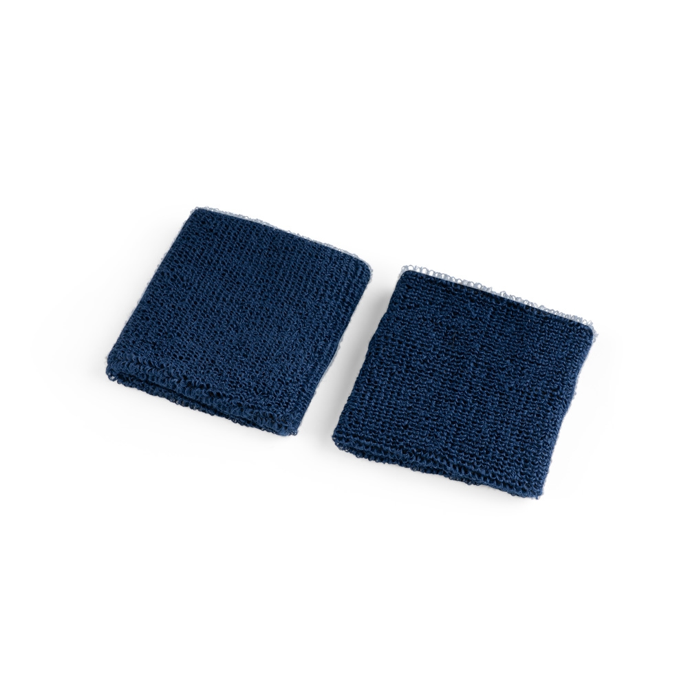 Munhequeira Fitness Esportiva Par Atoalhado Poliéster e Fibra Elástica Tam 8,5x8,5x1,1cm S20390 - Imagem 6