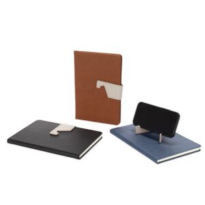 Caderno Moleskine A5 Suporte Celular Aba Magnética Removivel Couro Sintético S02551