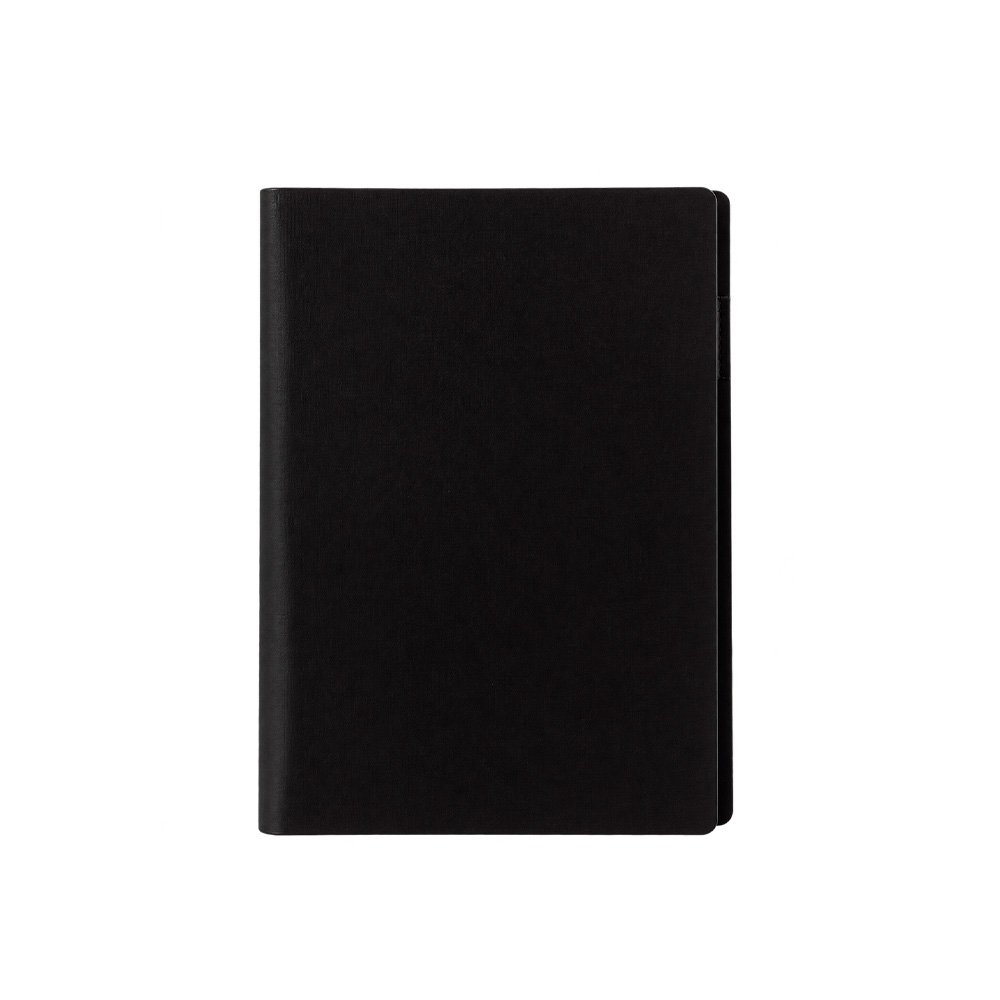 Caderno Fichário A5 Capa Dura PU 96f Seis Argolas Metal Porta Cartões, Documento, Caneta e Calculadora Solar S42390 - Imagem 4