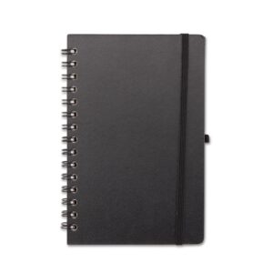 Caderno Cromato A5 Wire-O 80f Marfim Pautadas Elástico Porta-canetas S50551