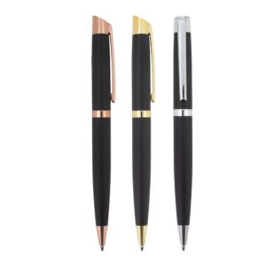 Caneta Executiva Metal Texturizado Rotação S23551