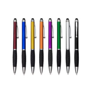Caneta Plástica com Ponteira Touch Screen Detalhes em Metal e Ergonômicos Aciona por Rotação S22190