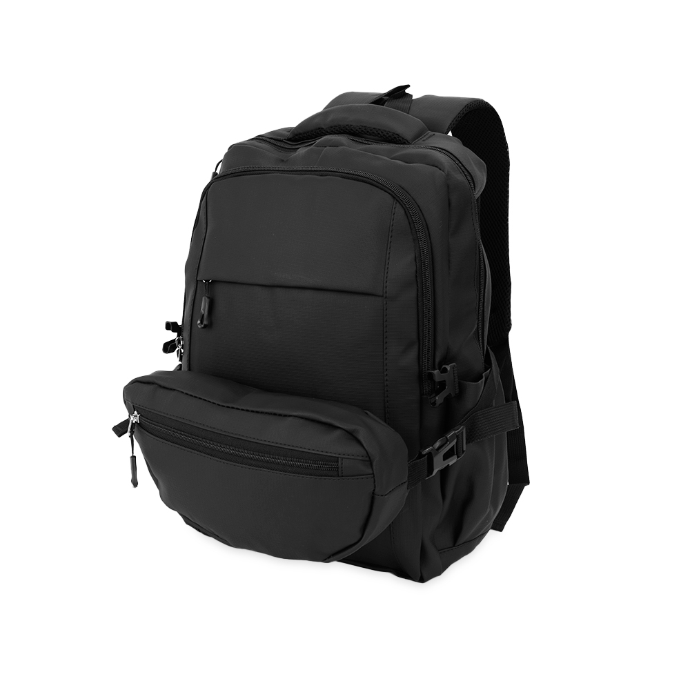 Mochila Notebook com Pochete em Couro Sintético 3 Divisórias S18490 - Imagem 2
