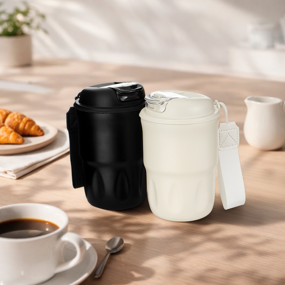 Copo Térmico 350ml Parede Dupla com Tampa e Alça S82190