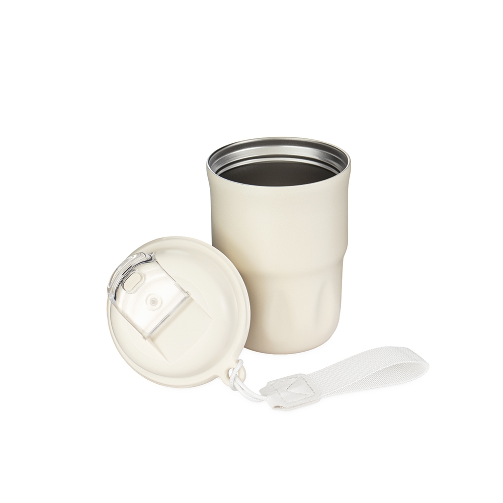 Copo Térmico 350ml Parede Dupla com Tampa e Alça S82190 - Imagem 2