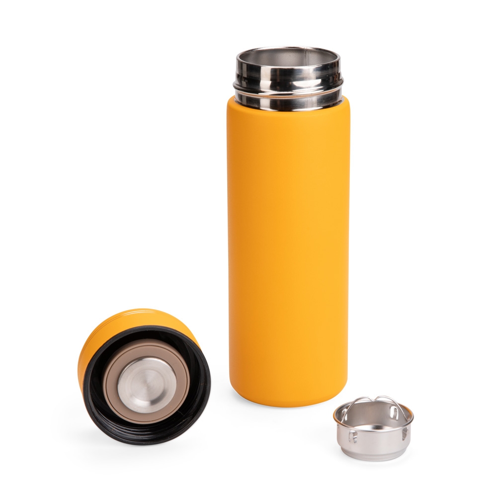 Garrafa Squeeze 300ml Térmica com Infusor Inox Parede Dupla S06290 - Imagem 3
