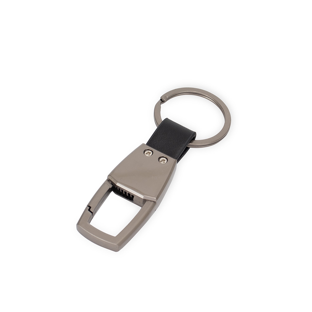 Chaveiro Mosquetão Metal Liga de Zinco Alça PU S53291 - Imagem 2