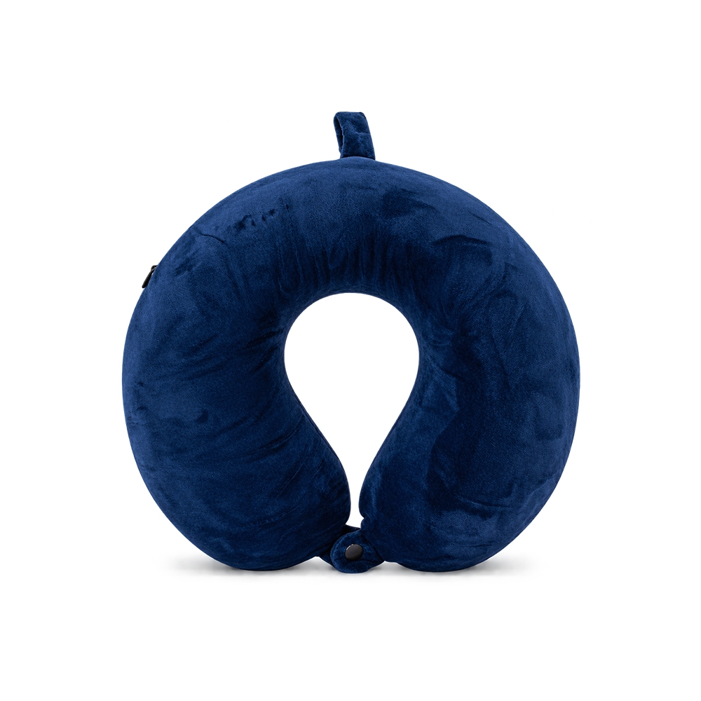 Kit de Viagem Almofada de Pescoço e Máscara de Dormir em Elastano Textura Aveludada S15291 - Imagem 9