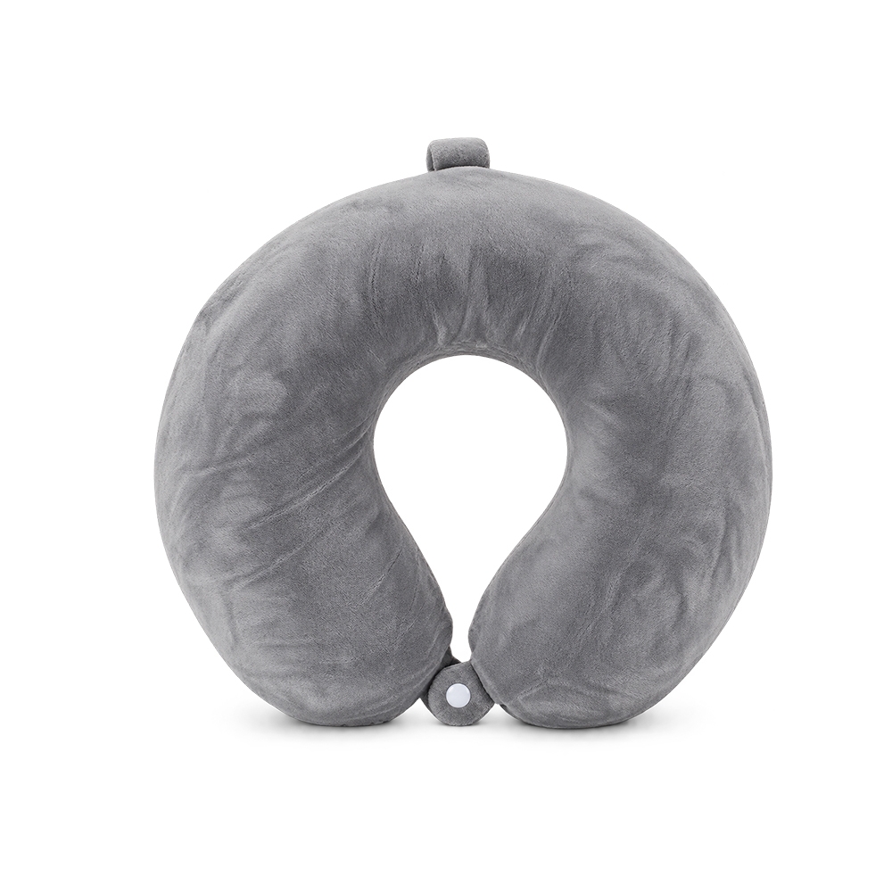 Kit de Viagem Almofada de Pescoço e Máscara de Dormir em Elastano Textura Aveludada S15291 - Imagem 8