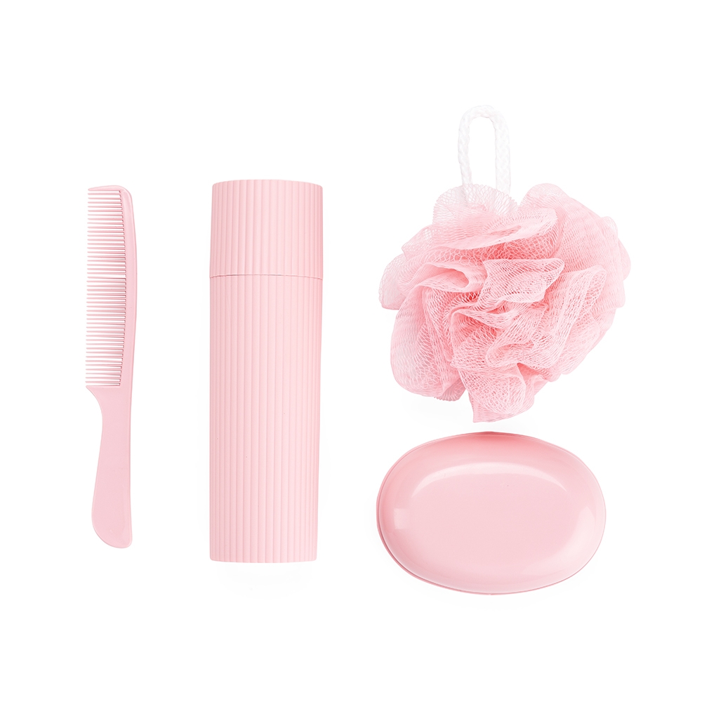 Kit Viagem 4 Peças com Nécessaire em PVC Tam 21x15x6cm S50291 - Imagem 7