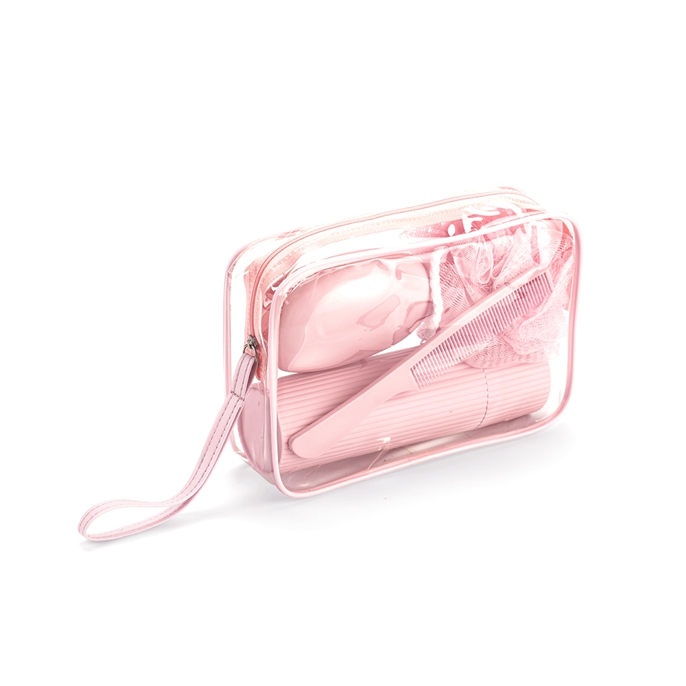 Kit Viagem 4 Peças com Nécessaire em PVC Tam 21x15x6cm S50291 - Imagem 6