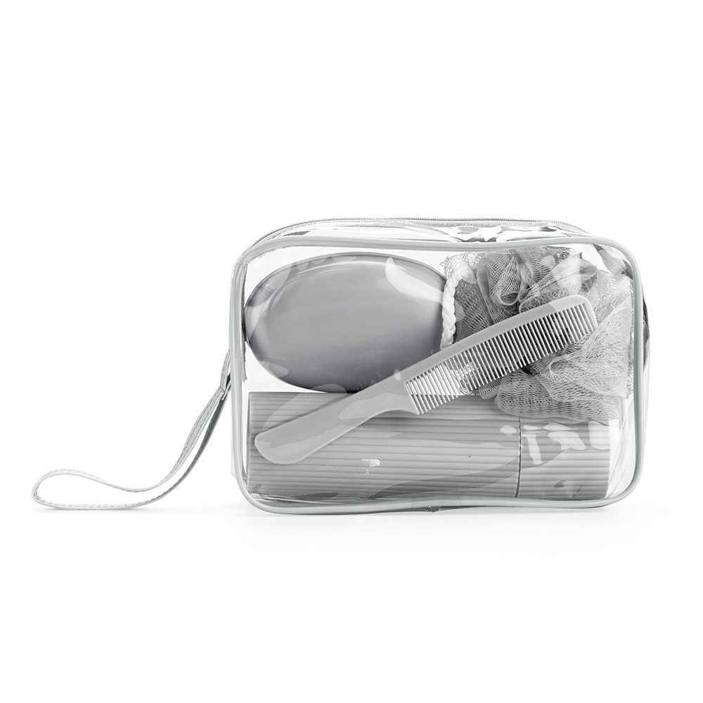 Kit Viagem 4 Peças com Nécessaire em PVC Tam 21x15x6cm S50291 - Imagem 3