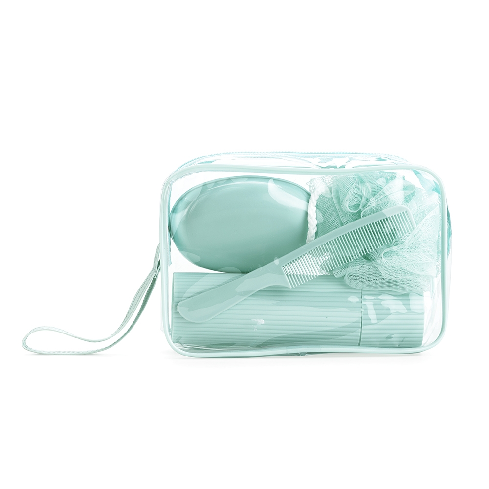 Kit Viagem 4 Peças com Nécessaire em PVC Tam 21x15x6cm S50291 - Imagem 4