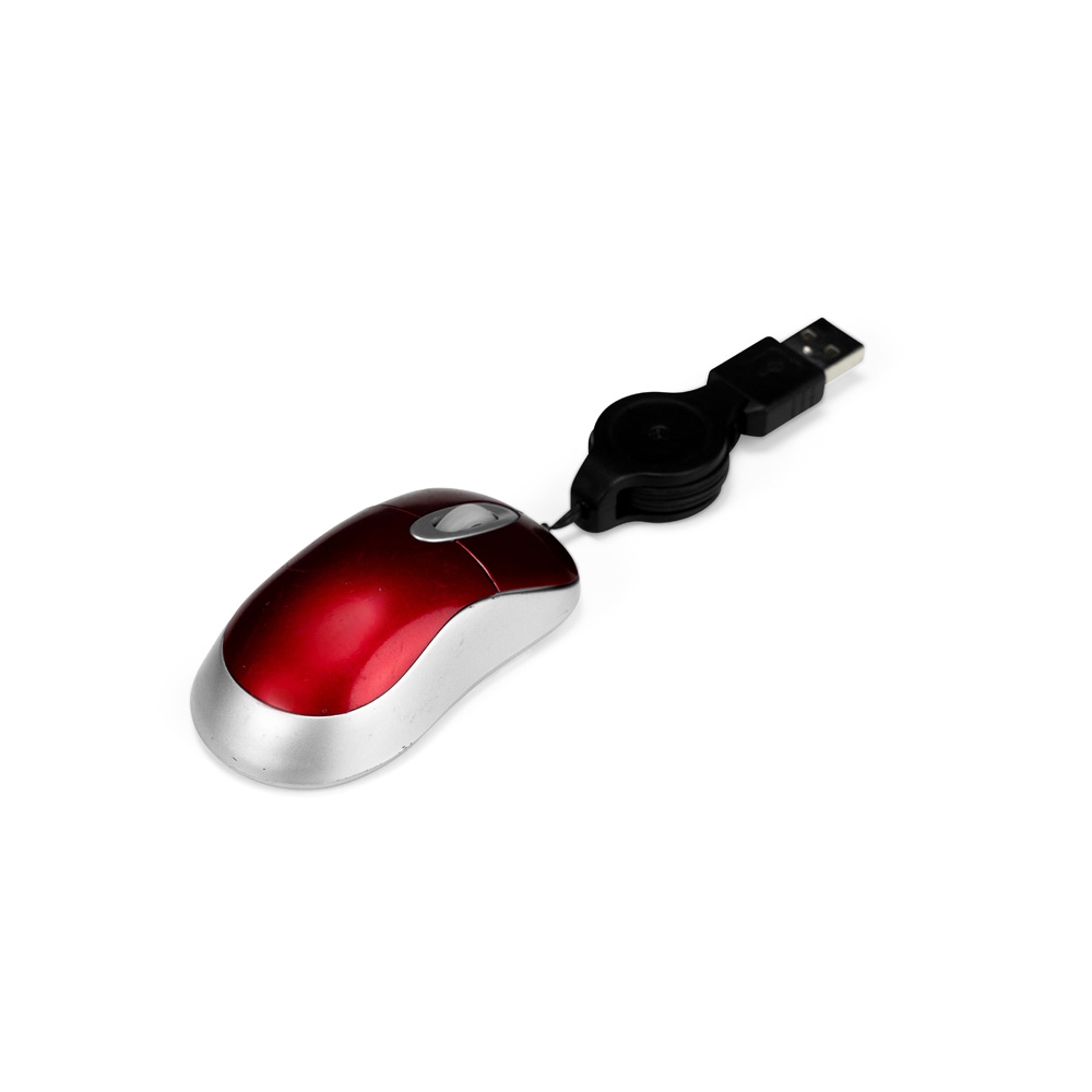 Mouse Mini com Fio Retrátil USB Led S46001@p - Imagem 4