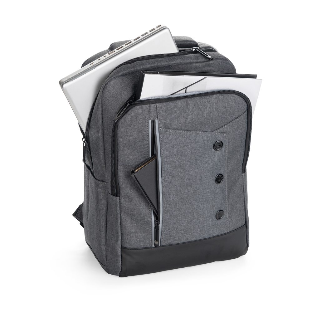 Mochila Notebook USB Poliéster 20L com Alça Troley S89390 - Imagem 2