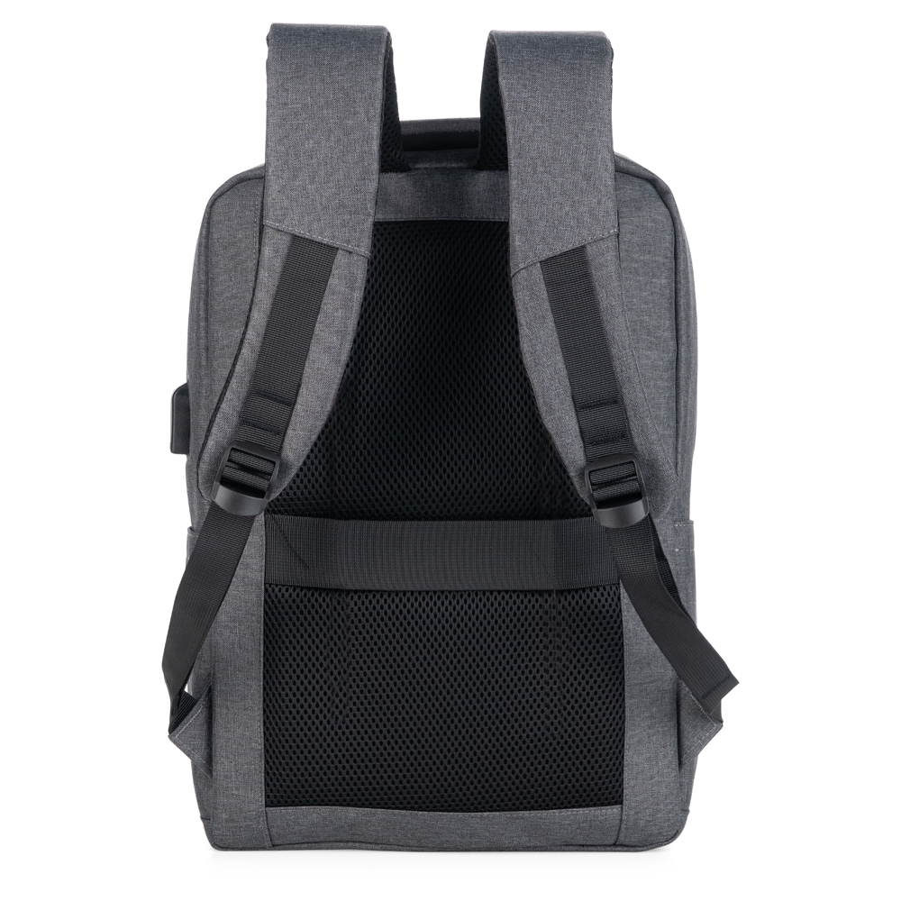 Mochila Notebook USB Poliéster 20L com Alça Troley S89390 - Imagem 4